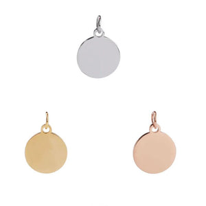 10 Stainless Steel Pendant Disc for DIY Jewelry Making