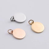 10 Stainless Steel Pendant Disc for DIY Jewelry Making