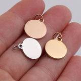 10 Stainless Steel Pendant Disc for DIY Jewelry Making