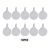 10 Stainless Steel Pendant Disc for DIY Jewelry Making