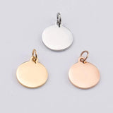 10 Stainless Steel Pendant Disc for DIY Jewelry Making