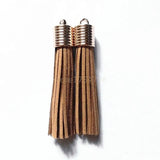 Suede Tassel DIY Pendant Keychains Earrings 12pcs/lot