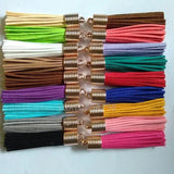 Suede Tassel DIY Pendant Keychains Earrings 12pcs/lot