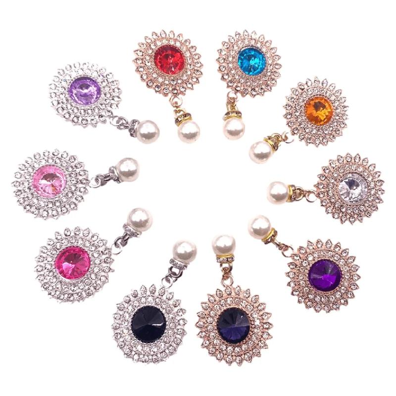 10Pcs Rhinestone Pendants Rhinestone Buttons for Sewing