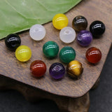 Natural Stone Gem Agate Quartz Amethyst Bead Crafts 8mm