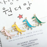 20pcs Cartoon Dinosaur Alloy Pendant DIY Jewelry Accessories