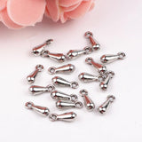 300pcs 3x9mm Antique Silver Chain Water Drop Pendants