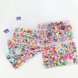 Polymer Clay Acrylic Loose Beads Kit Box for Kids Jewelry Making