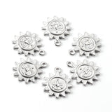 10Pcs/Lot Sun Pendant Human Face Charms for Necklace DIY Jewelry Making