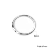 100Pcs/Lot Stainless Steel 316L Circle Pendant for Jewelry Making