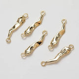 14K Plated Color-Preserving Double Hanging Buckle DIY Necklace Bracelet