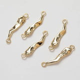 14K Plated Color-Preserving Double Hanging Buckle DIY Necklace Bracelet
