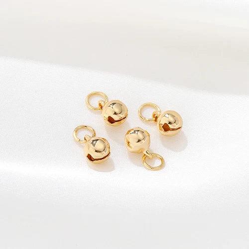 14K Open Ring Bell Pendant DIY Jewelry Material