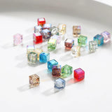 Colorful Aurora Square Sugar Crystal Beads DIY Bracelet Necklace Material