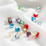 Colorful Aurora Square Sugar Crystal Beads DIY Bracelet Necklace Material