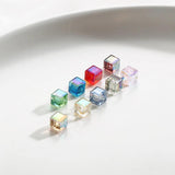 Colorful Aurora Square Sugar Crystal Beads DIY Bracelet Necklace Material