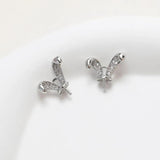 4PCS Rabbit Charms Pearls for Jewelry Making 12*14mm