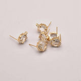 11mm Round 925 Silver Ear Nail Earring Diy Jewelry Findings JA0154