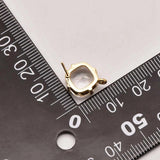 11mm Round 925 Silver Ear Nail Earring Diy Jewelry Findings JA0154