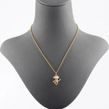 18k Plated Copper Metal Zircon Charms DIY Pendants 10pcs/lot