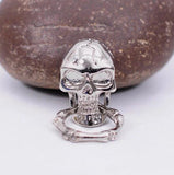 10PCS Biker Punk Silver Skull Conchos Rivet Stud Screw Back for DIY Leather