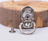 10PCS Biker Punk Silver Skull Conchos Rivet Stud Screw Back for DIY Leather