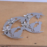 10pcs 30mm*38mm Brass Spacer 3D DIY Hang Decorations Parts for Pendant Necklace