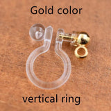 20 Resin Ear Clip No Pierced Earrings Studs DIY Jewelry Findings
