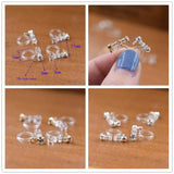 20 Resin Ear Clip No Pierced Earrings Studs DIY Jewelry Findings