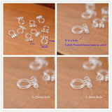 20 Resin Ear Clip No Pierced Earrings Studs DIY Jewelry Findings