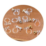 20 Resin Ear Clip No Pierced Earrings Studs DIY Jewelry Findings