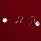 100Pcs 13mm Plastic Ear Wire Hooks Clear Resin Earring Findings DIY Jewelry