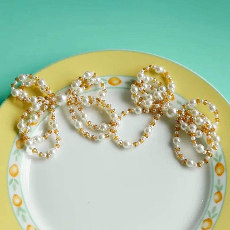 Japanese Hand-Crafted Large Bow Earring & Hair Clip DIY Material