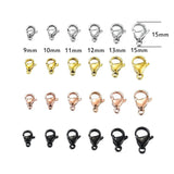 100pcs Stainless Steel Lobster Clasp Hooks for Necklace&Bracelet Chain
