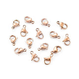 100pcs Stainless Steel Lobster Clasp Hooks for Necklace&Bracelet Chain