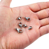100pcs Stainless Steel Lobster Clasp Hooks for Necklace&Bracelet Chain