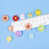 100 Pcs Resin Daisy Flowers Blessing Bag Clip Craft Decor