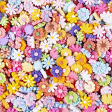 100 Pcs Resin Daisy Flowers Blessing Bag Clip Craft Decor