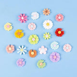 100 Pcs Resin Daisy Flowers Blessing Bag Clip Craft Decor