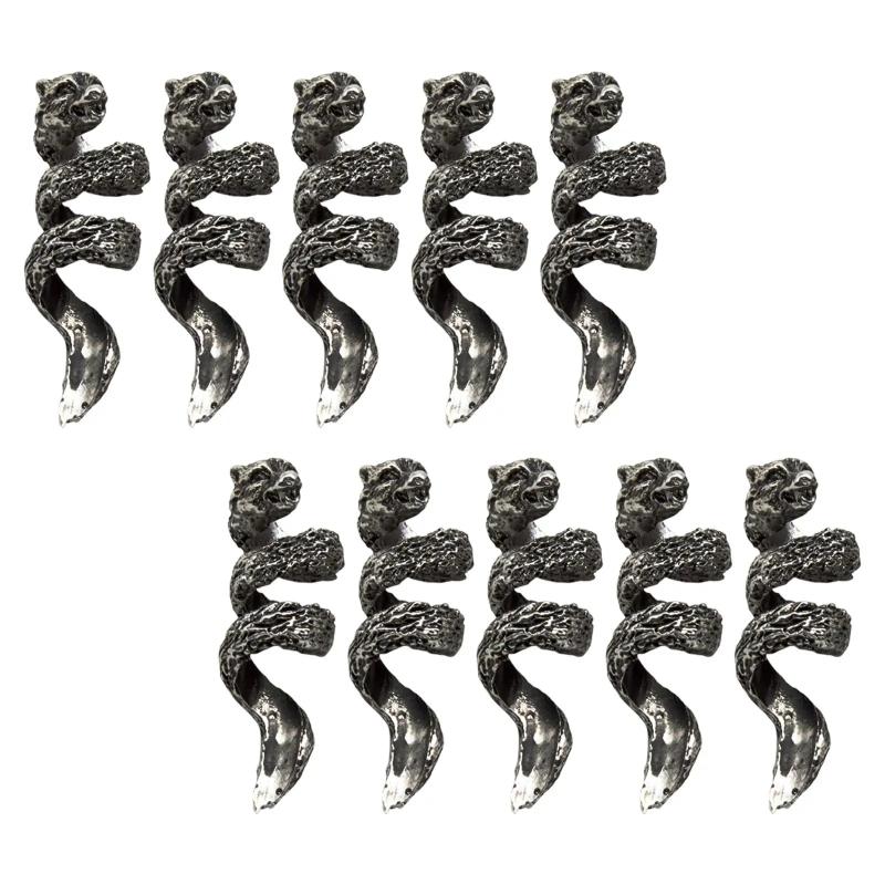 10 Pcs Wolf Beard Beads for Men