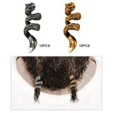 10 Pcs Wolf Beard Beads for Men