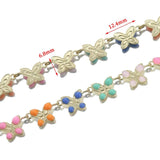 1M Butterfly Chain Colorful Enamel Insect DIY Necklace Bracelet Curtain Jewelry