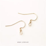 DIY Golden Wire Coil Bead Ear Hook Set