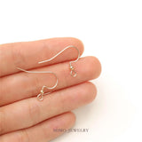 DIY Golden Wire Coil Bead Ear Hook Set