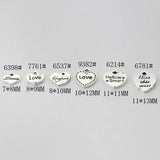100pcs Antique Silver Heart Letter Charms for DIY Jewelry Making