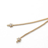 2PCS Star Zircon Bracelet 14k Plated DIY Brass Accessories