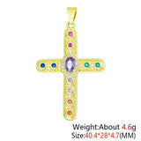 MIHUA 18K Real Plated CZ Necklace Pendant