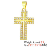 MIHUA 18K Real Plated CZ Necklace Pendant