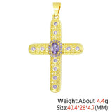 MIHUA 18K Real Plated CZ Necklace Pendant