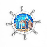 Dubai Style Rudder Fridge Magnets Zinc Alloy Accessories